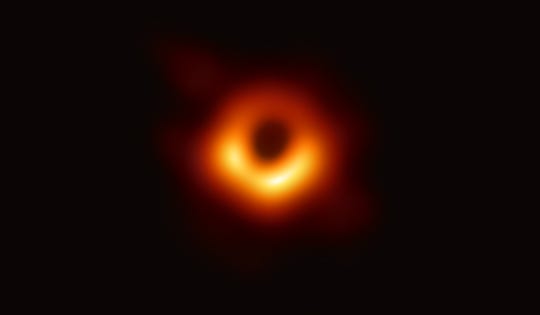 Telescopes captured the first picture of a black hole.