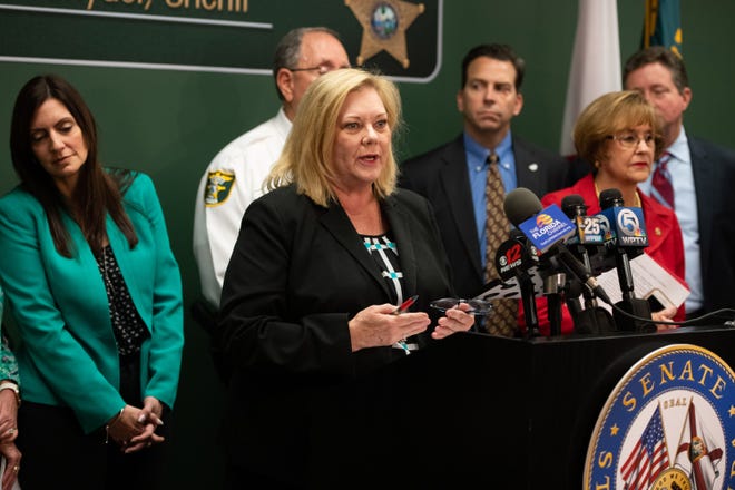 A press conference regarding the recent hepatitis A outbreak in Martin County was held at the Martin County Sheriff's Office on Friday, April 12, 2019, in Stuart. 