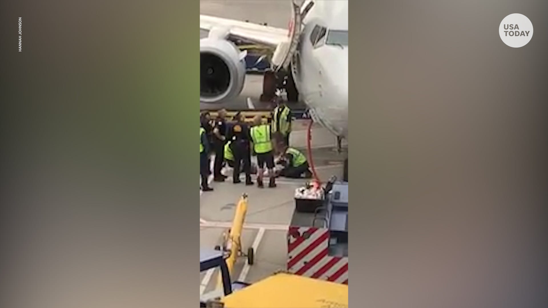 Passenger Opens Plane Door Tries To Jump Onto Tarmac