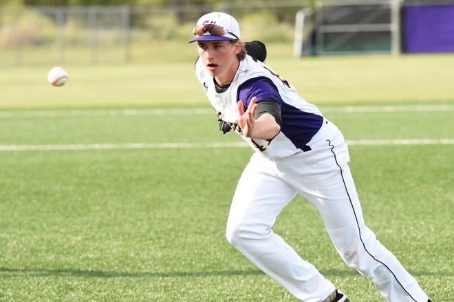 Wylie first baseman Tyler Spears (41) has been part of the team's recent District 4-5A success. Whether it's been in the field, on the mound or at the plate, the senior has helped the Bulldogs pull into a tie for first place.