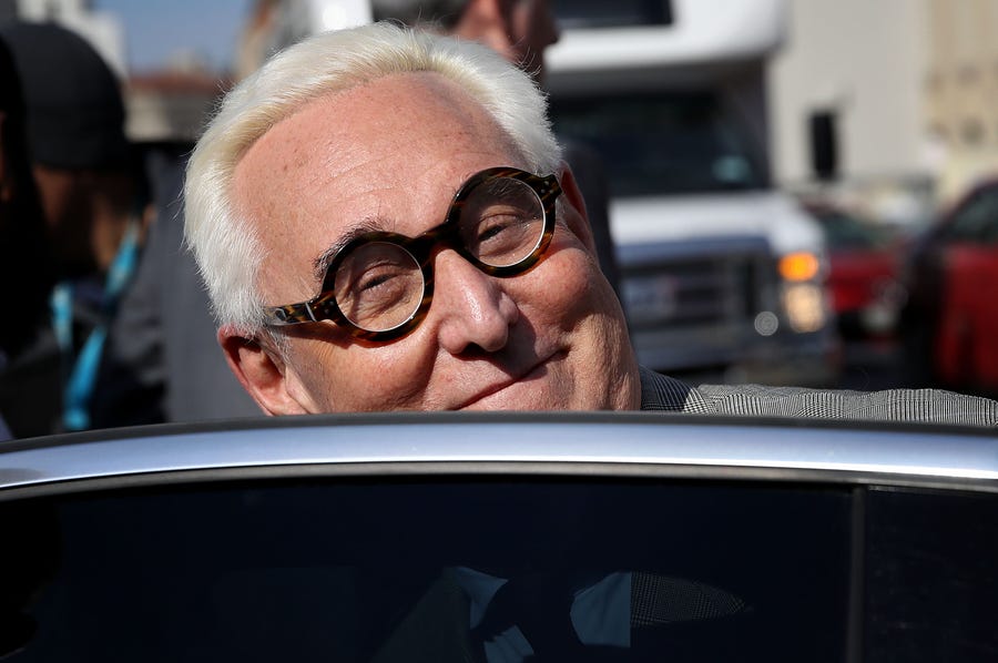 Roger Stone, former adviser to President Donald Trump, was accused of lying to Congress.