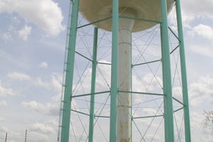 The out-of-service water tank on Alfred Thun Road will be taken down the week of April 15, 2019.