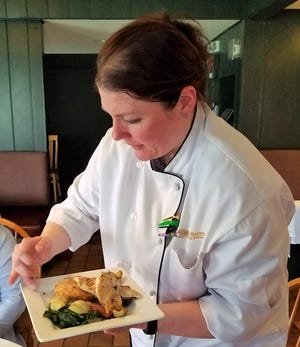 Executive chef Janice Sandoval at the Red Geranium in New Harmony.