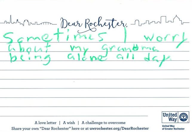A submission to the United Way's "Dear Rochester" 2019 Campaign.