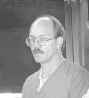FILE - In this photo from the 1990s, South Dakota death row inmate Charles Russell Rhines in Rapid City, S.D. The Supreme Court is again rejecting the gay death row inmate's appeal that claims jurors in South Dakota were biased against him because of his sexual orientation. (Rapid City Journal via AP)