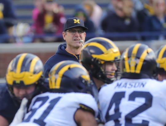 Michigan Football Coach Jim Harbaugh Says Team In Shape And Prepared