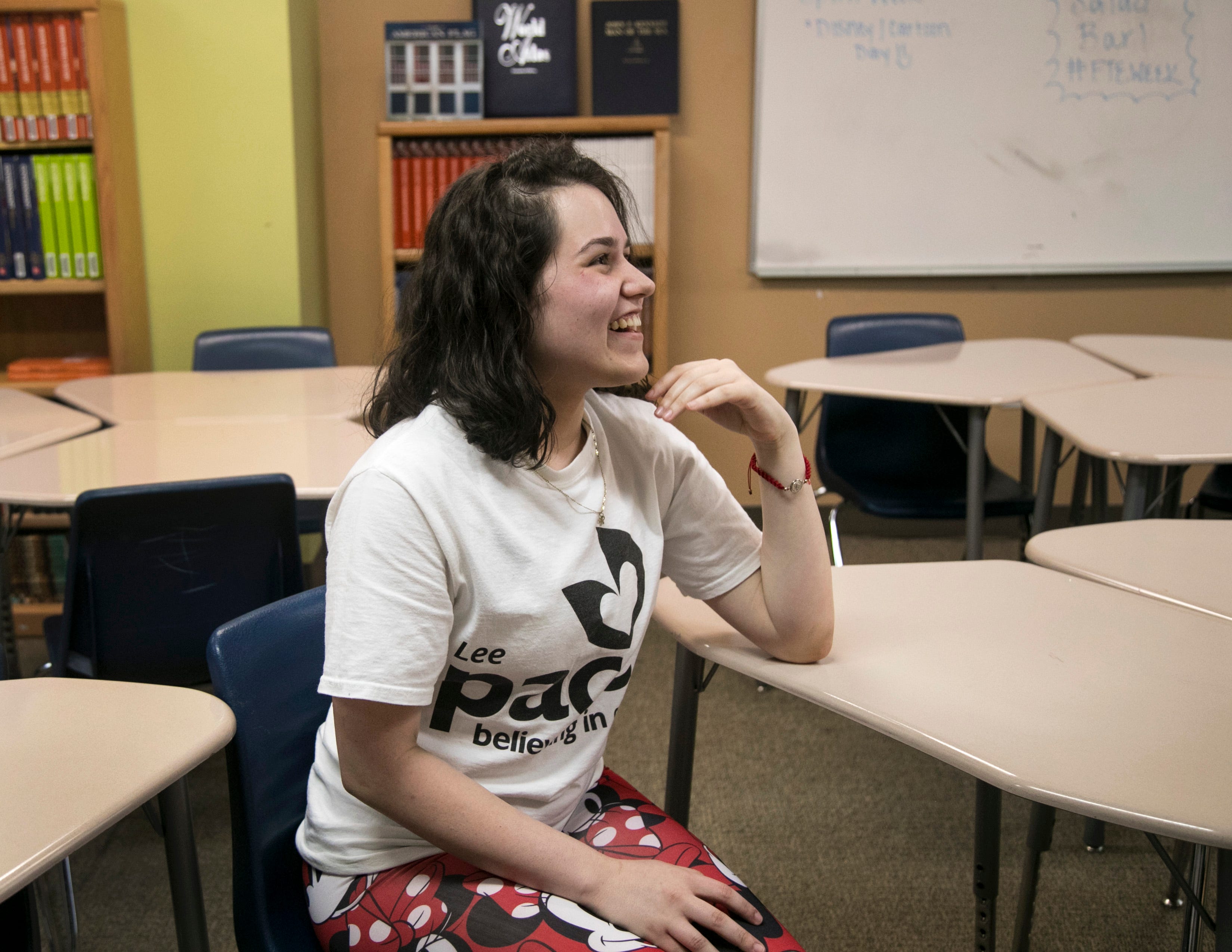 Lizandra went to the PACE Center for Girls after struggling with depression and suicidal thoughts and falling behind in high school. She has improved with counseling there.