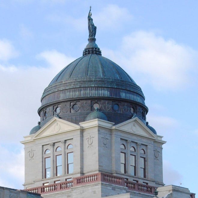The dome of the Montana Capitol in Helena.