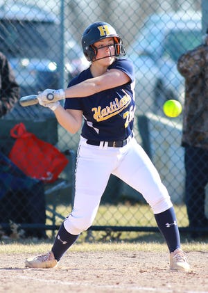 Hartland's Delaney Robeson hit a homer, triple, double and drove in six runs against Northville.