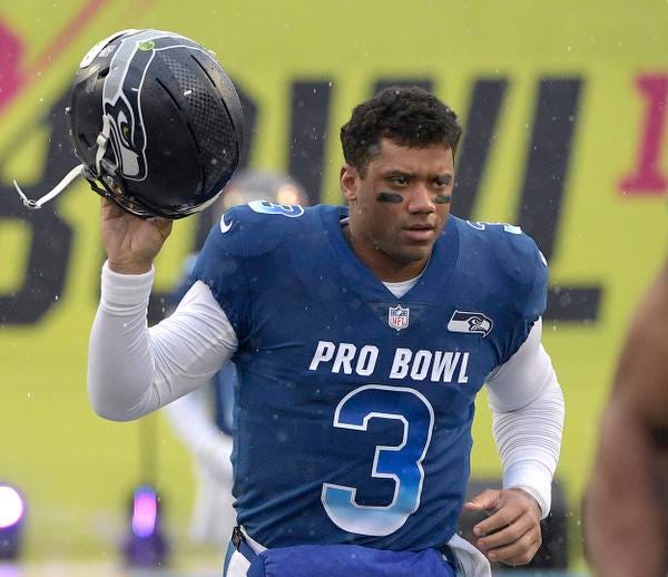 Seahawks’ Russell Wilson will earn an average of $35 million a year under a four-year extension.