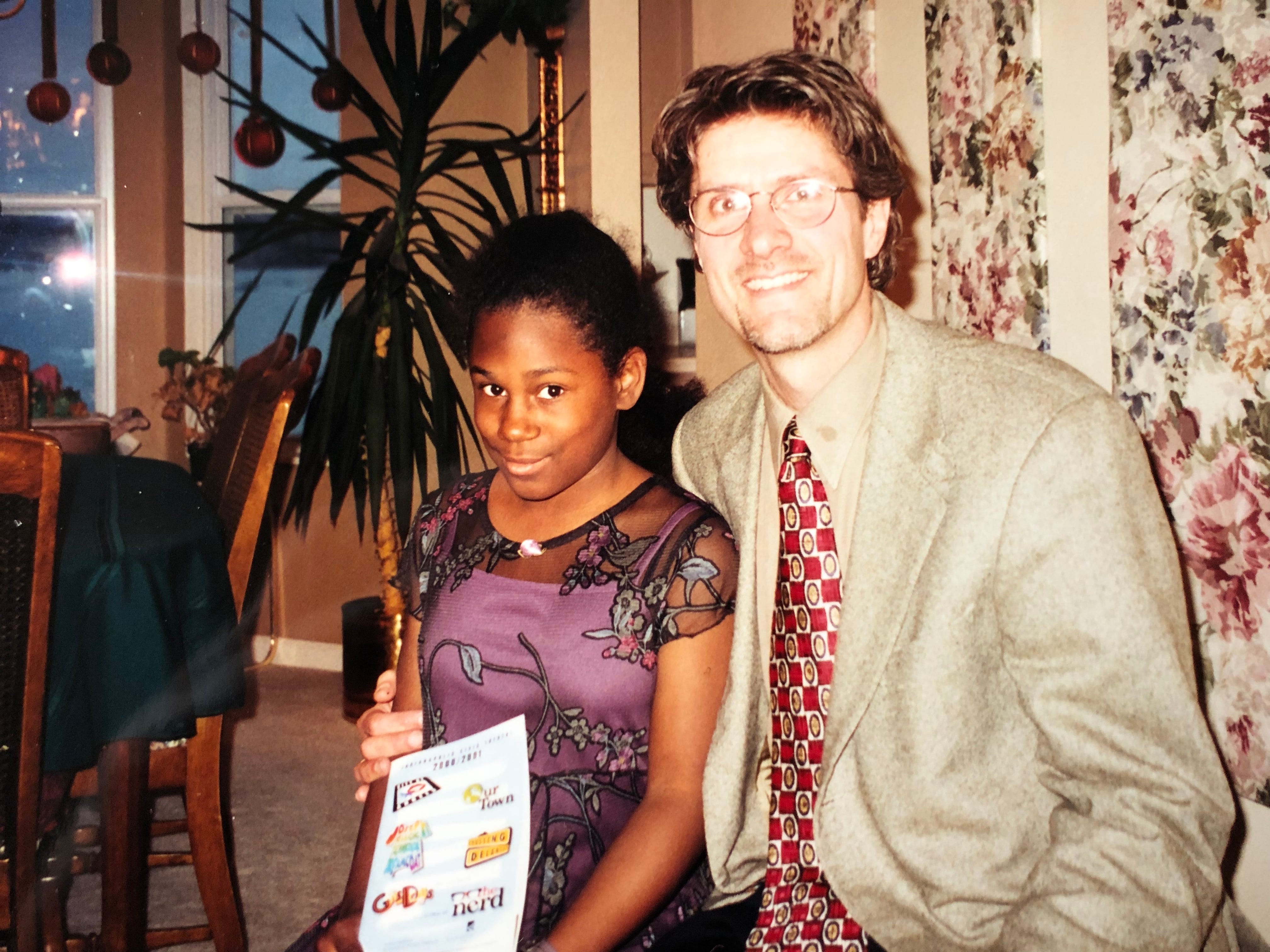 Craig Peterson with his daughter, Ashley.