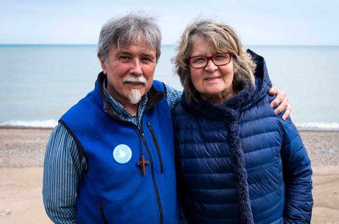 Mike and Ande McCarthy, of Fort Gratiot, answered a religious group's call for volunteers and went to the border to help organize the arrival of immigrants into the country, primarily from Central America.