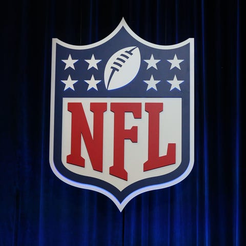 A general view of the NFL shield logo during NFL...