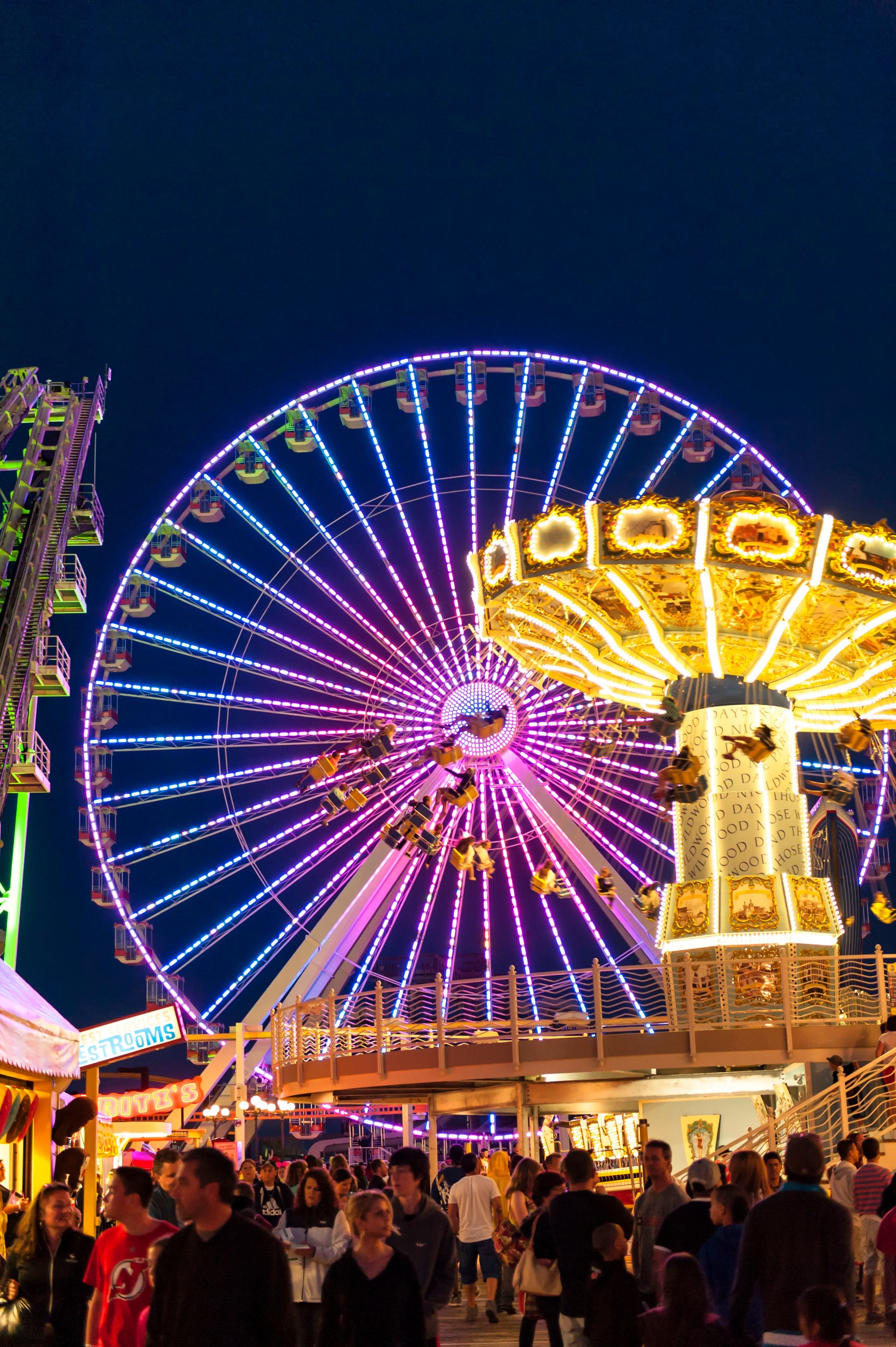 The Ferris wheel at Morey's Piers on the Wildwood boardwalk.