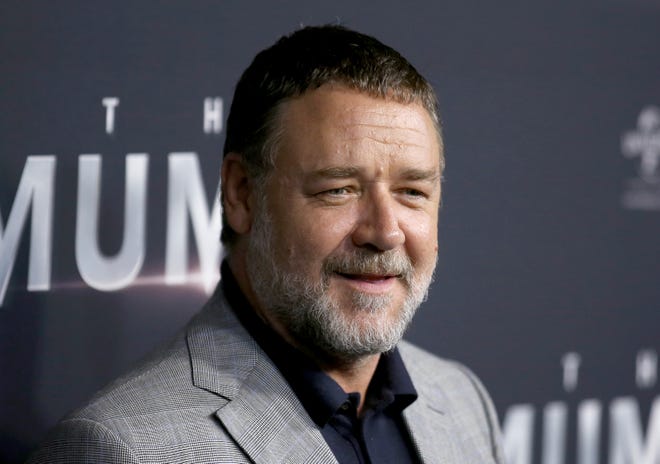 In this May 22, 2017, file photo, actor Russell Crowe arrives for the Australian premiere of the movie "The Mummy" in Sydney, Australia. The Oscar-winning actor sent out a series of tweets on Friday, April 19, 2019, from various spots in Detroit.