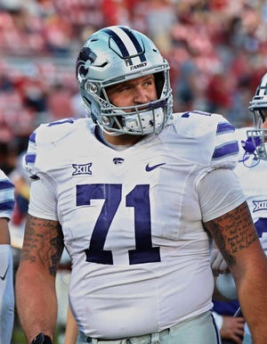 Dalton Risner played tackle at Kansas State, but he could move to guard in the NFL.