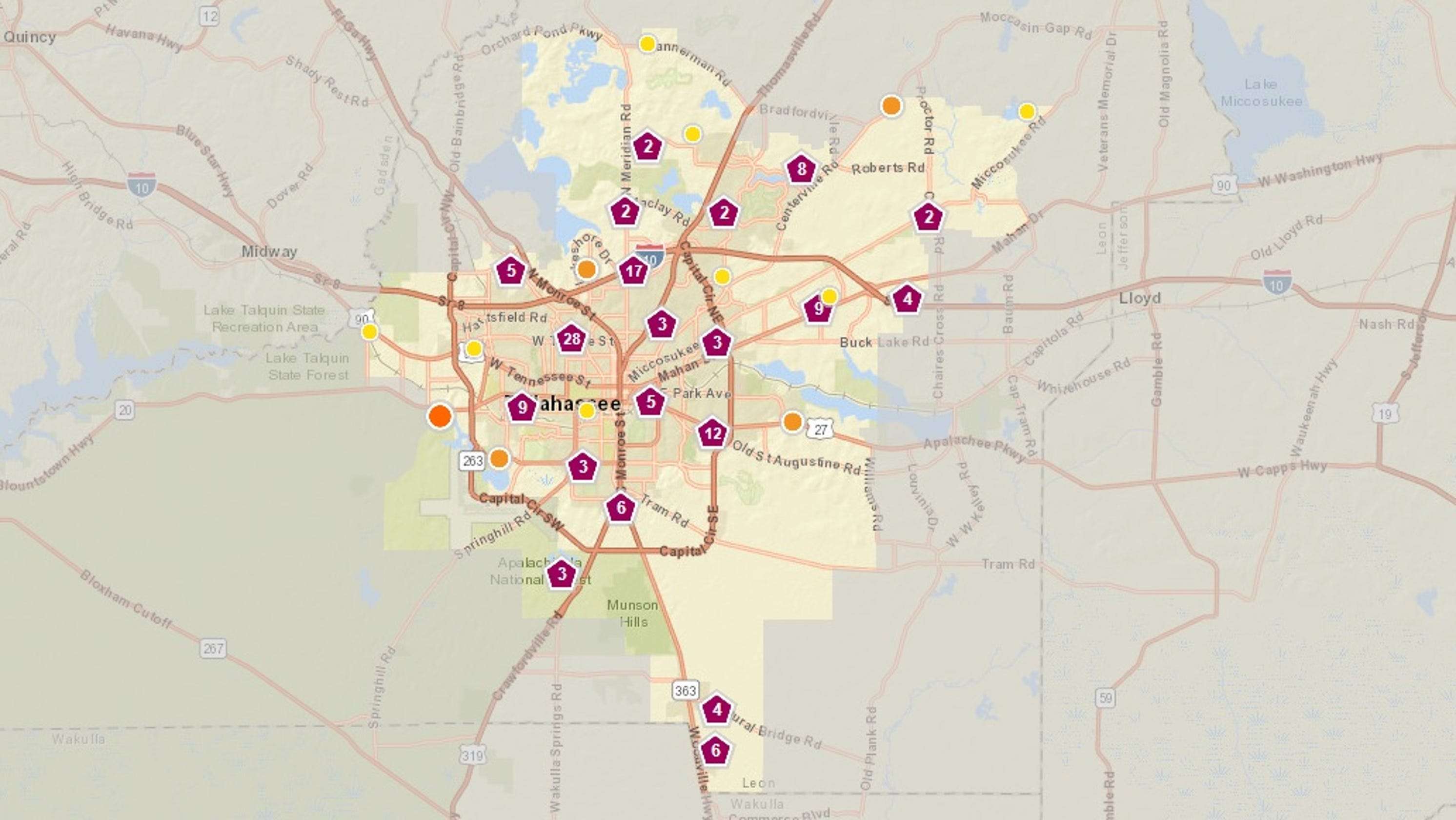 more-than-1-800-people-in-tallahassee-without-power-outage-map