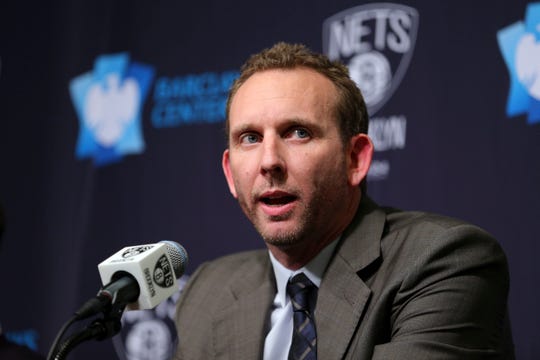 Nets new general manager Sean Marks was fined $25,000 and suspended for one game for entering the referee locker room after Brooklyn’s Game 4 loss.