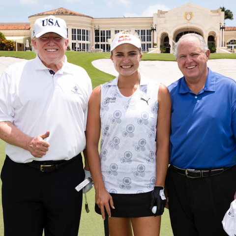 President Donald Trump, LPGA star Lexi Thompson...