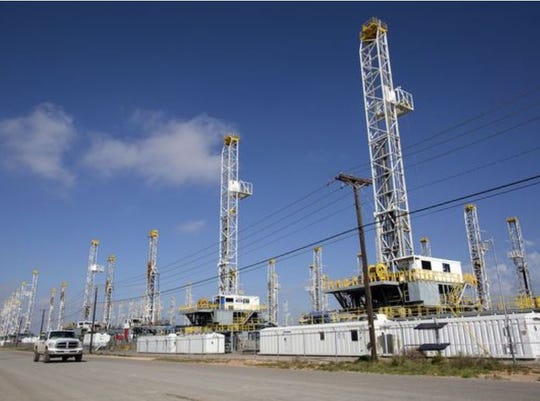 Oil drilling in Odessa, Texas