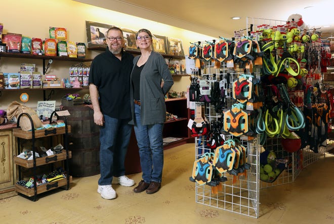Brad and Cathy Fuller are expanding their Good Boy Bakery, dog treat and pet supply store, into another space in the Roscoe General Store building. The Fullers said this will allow them to carry many more items than they do now, including growing their line of cat related items.