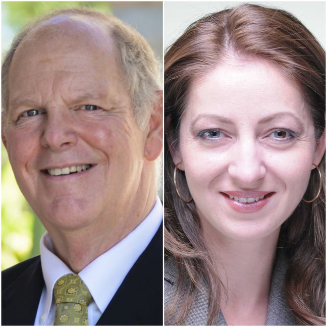 Candidates for U.S. House, District 1, in Arizona: U.S. Rep. Tom O'Halleran (left) and former Flagstaff City Council member Eva Putzova, both Democrats.