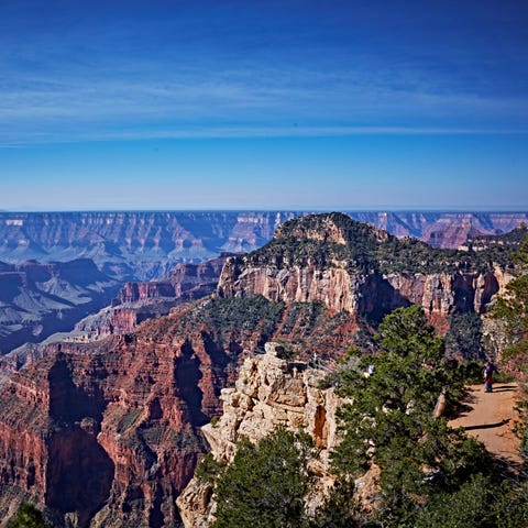The view from the North Rim of the Grand Canyon of