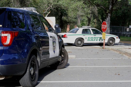 Redding police went to Shasta College for two incidents Tuesday morning, April 23, 2019. Police said a 29-year-old parolee punched a number of officers in the face in the first incident. Three police units later arrived to deal with a person who an officer said was acting like 