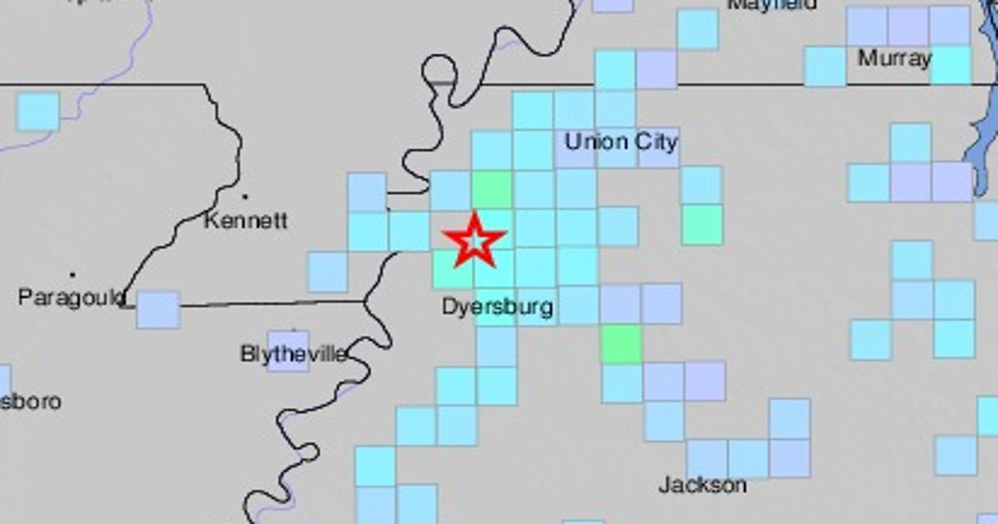 Earthquake in Dyersburg, TN felt in Memphis, West Tennessee