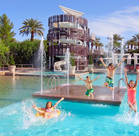 Splash around a 2.5-acre water playground with...