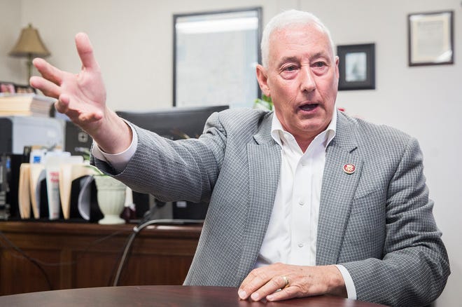 Rep. Greg Pence visited Muncie Thursday afternoon to speak with constituents during an open house for his new Muncie office location on Ethel Avenue. 