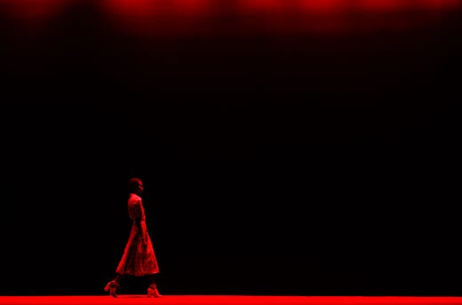 A model walks the runway during the Patricia Vieira fashion show during Sao Paulo Fashion Week Arca on April 23, 2019 in Sao Paulo, Brazil.