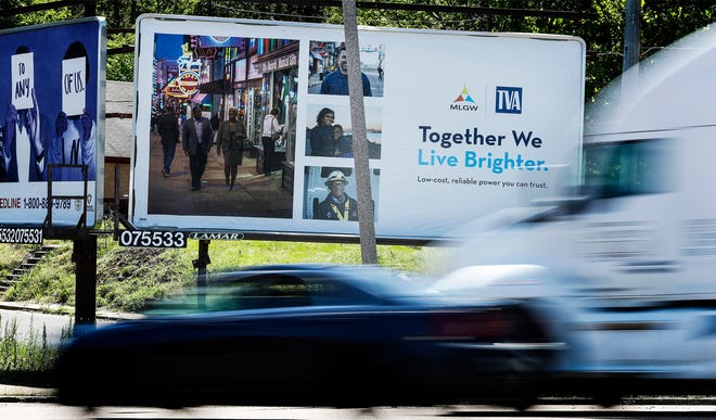 The Tennessee Valley Authority has an ongoing campaign around Memphis, "together we live brighter," a slogan that's on a billboard on Crump Blvd, just east of the intersection with Mississippi Blvd. MLGW will need to make a decision on their power supply in the future, either to stay with TVA or go with an alternative supplier, that multiple studies have said could save Memphis hundreds of thousands of dollars.