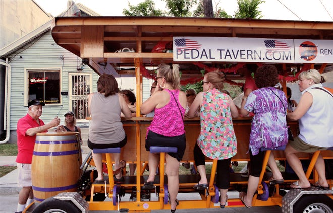 The Pedal Tavern is a people-powered tour of the city while sipping an adult beverage.