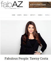 Screenshot of fabAZ featuring Scottsdale restaurant owner Tawny Costa