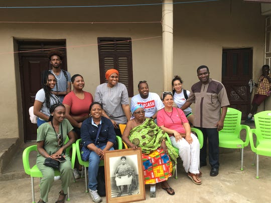 The group visited a typical Ghanaian village close to Cape Coast and were welcomed by the elders of the village during an official greeting ceremony.