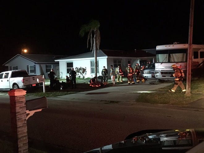 Brevard County Fire Rescue responded to a Merritt Island house fire that left multiple people displaced.