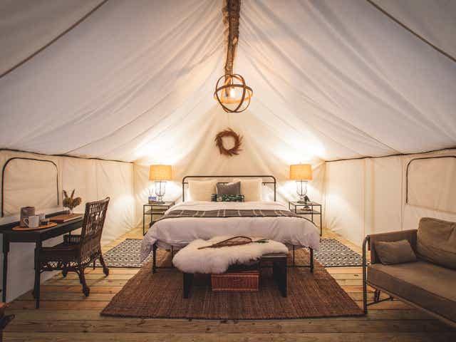 Glamping In Michigan South Haven Blueberry Farm Adds Luxury Camping