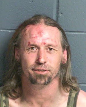 Royce Feuge, 38, is charged with aggravated assault with a deadly weapon, and resisting and evading arrest.