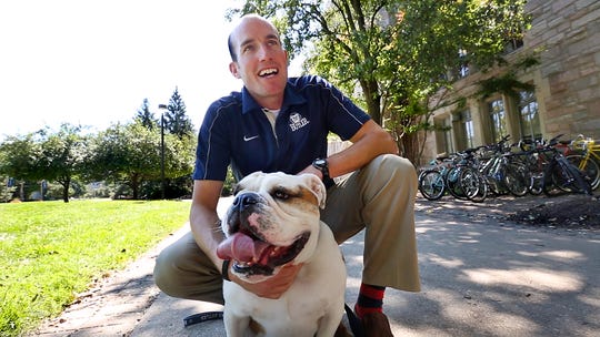 Michael Kaltenmark, Butler University's director of external relations and caretaker for Butler Blue III known as 