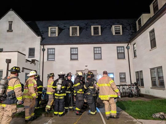 Multiple fire agencies responded to Robbins House dormitory at Bard College on Sunday, April 28 in response to a reported fire.