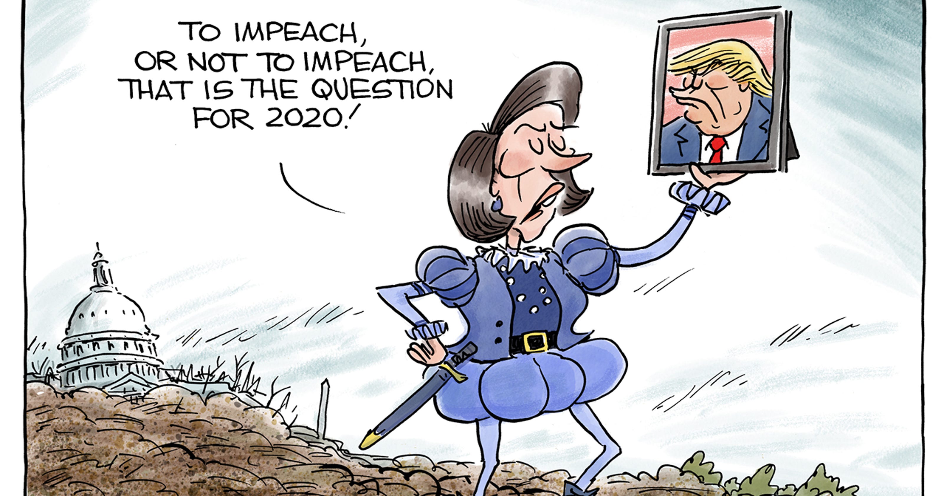 Image result for CARTOONS ABOUT DEMOCRATS RESISTING IMPEACHMENT
