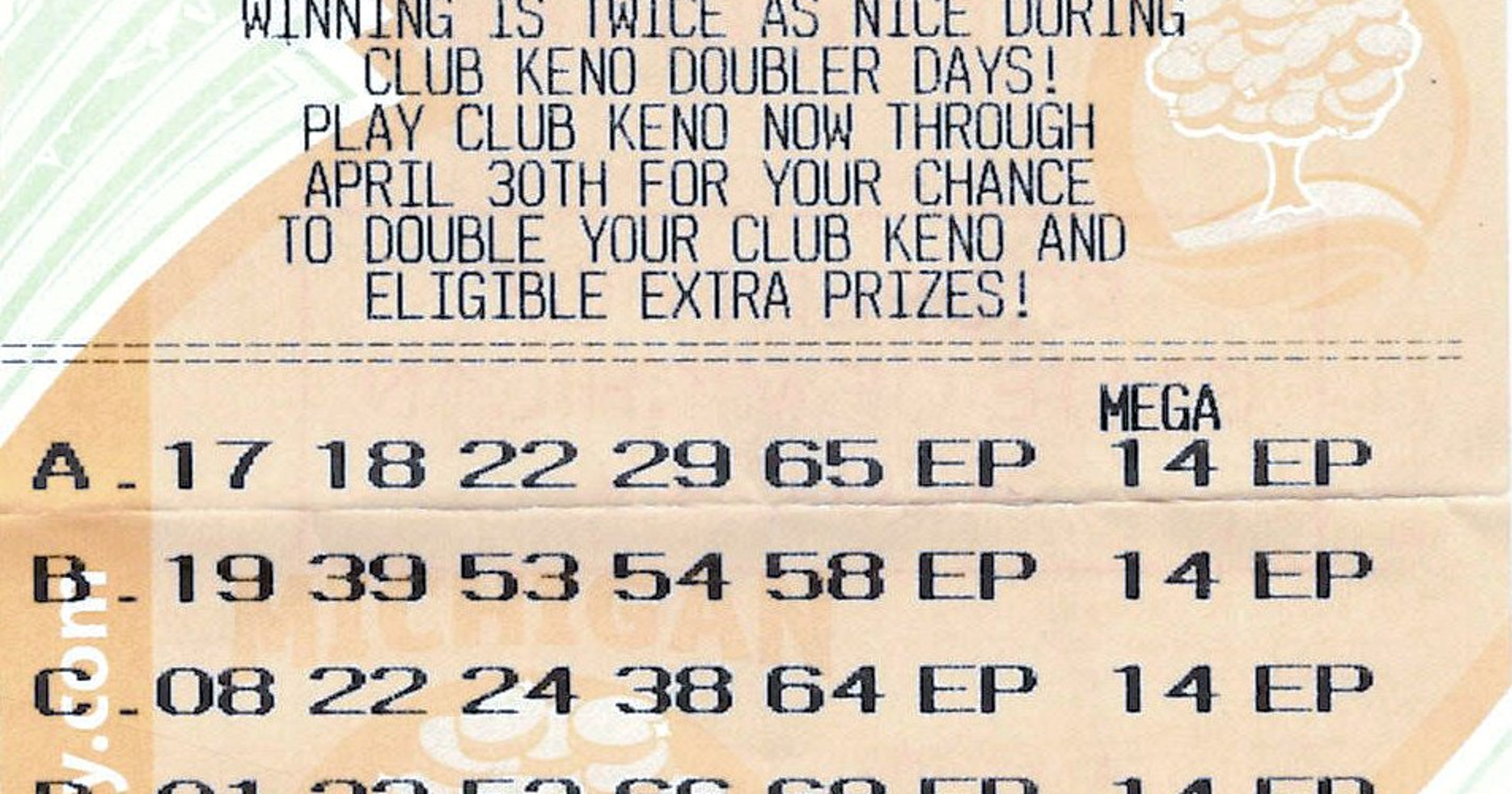 Pewamo man claims 1 million Mega Millions lottery prize