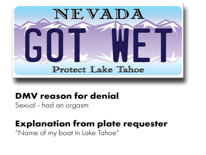 Here's why Nevada's DMV rejects so many vanity license plates