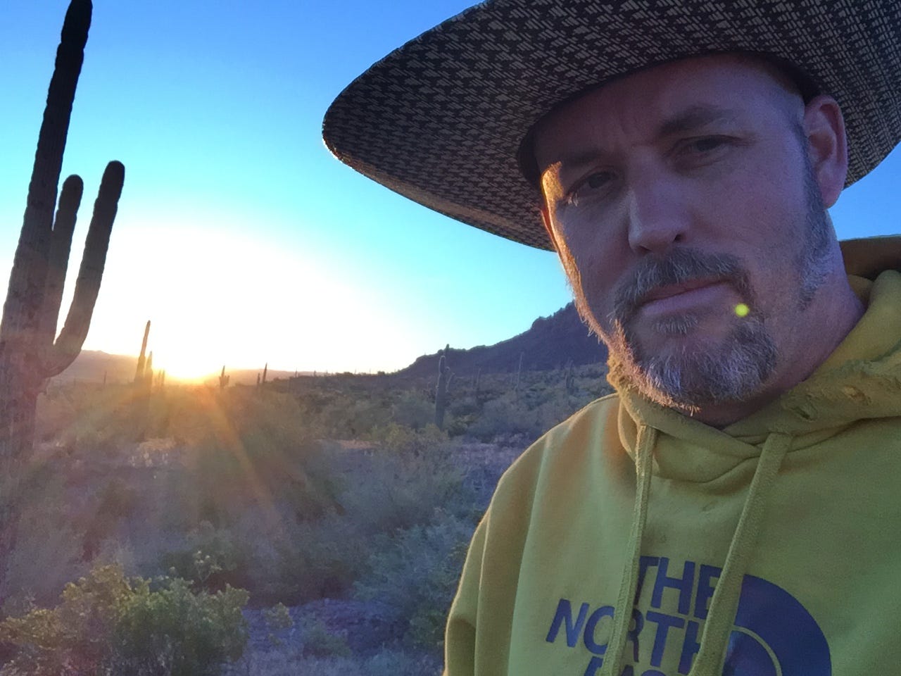 Halverson somewhere in the Utah desert in early 2016 just a few months before he became so despondent he attempted suicide.