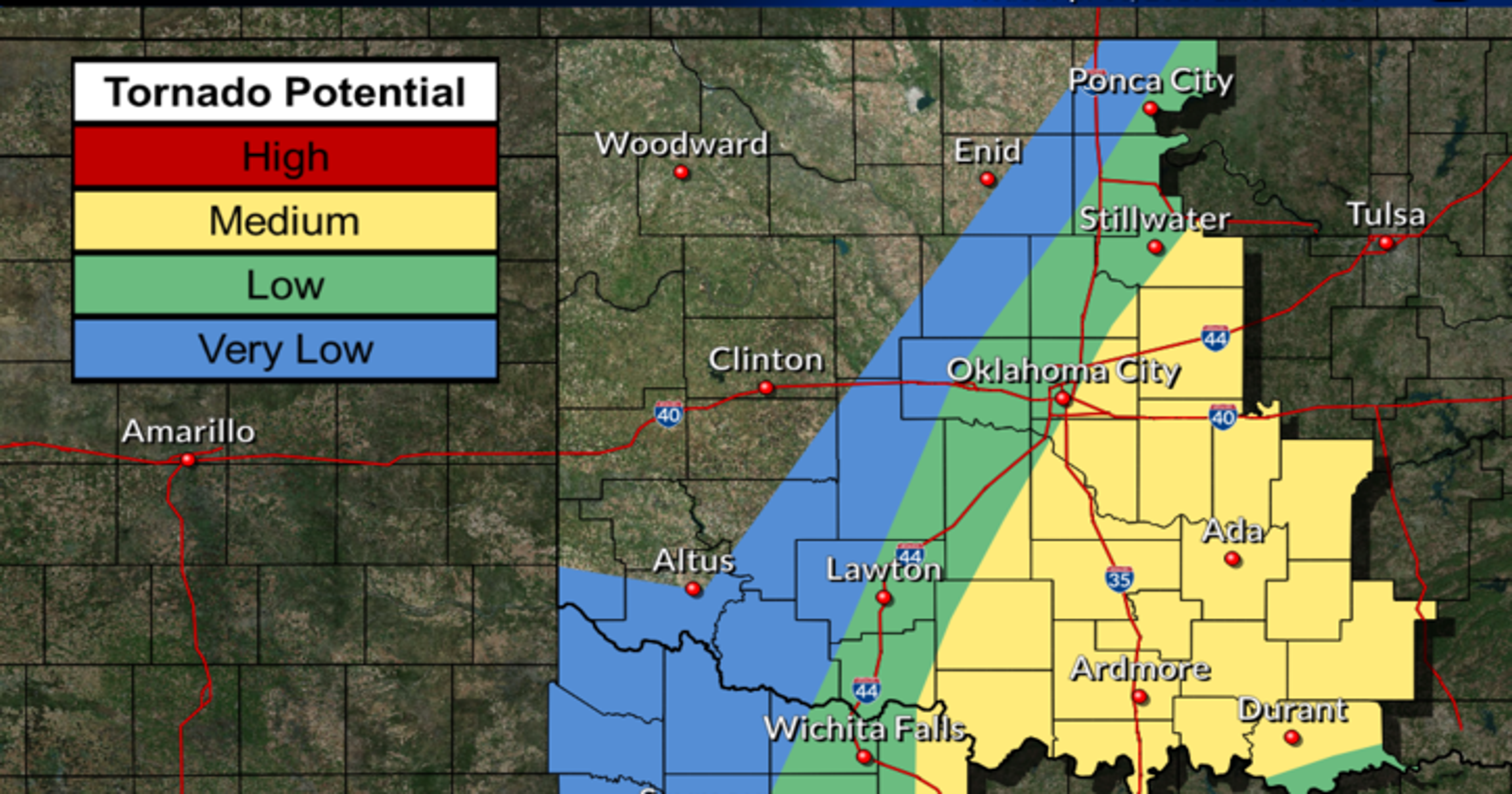 Wichita Falls area in tornado watch until 11 p.m. Tuesday