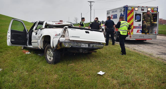 In this file photo, Wichita Falls Police investigate a rollover accident at the Emmanuel Davis Overpass and Martin Luther King Jr. Drive. A study of most dangerous states for drivers found that often states with more rural and country roads are prone to fatal traffic crashes.