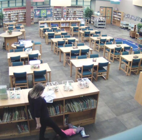 Screenshot from video of Kansas elementary school...