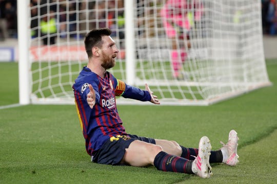 Image result for Messi scores 600th goal for Barcelona