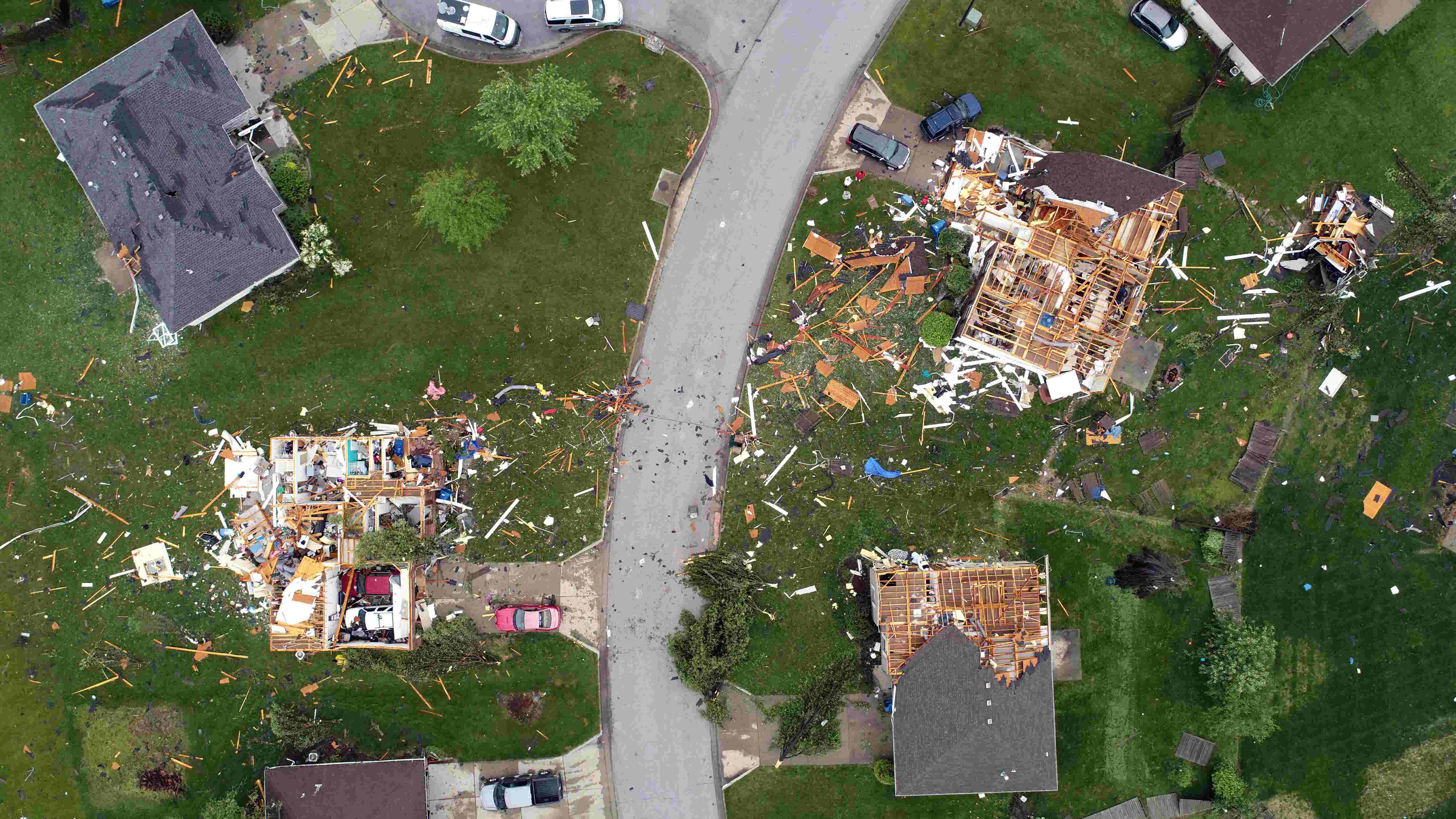 Watch Storm damage from likely tornado in Ozark